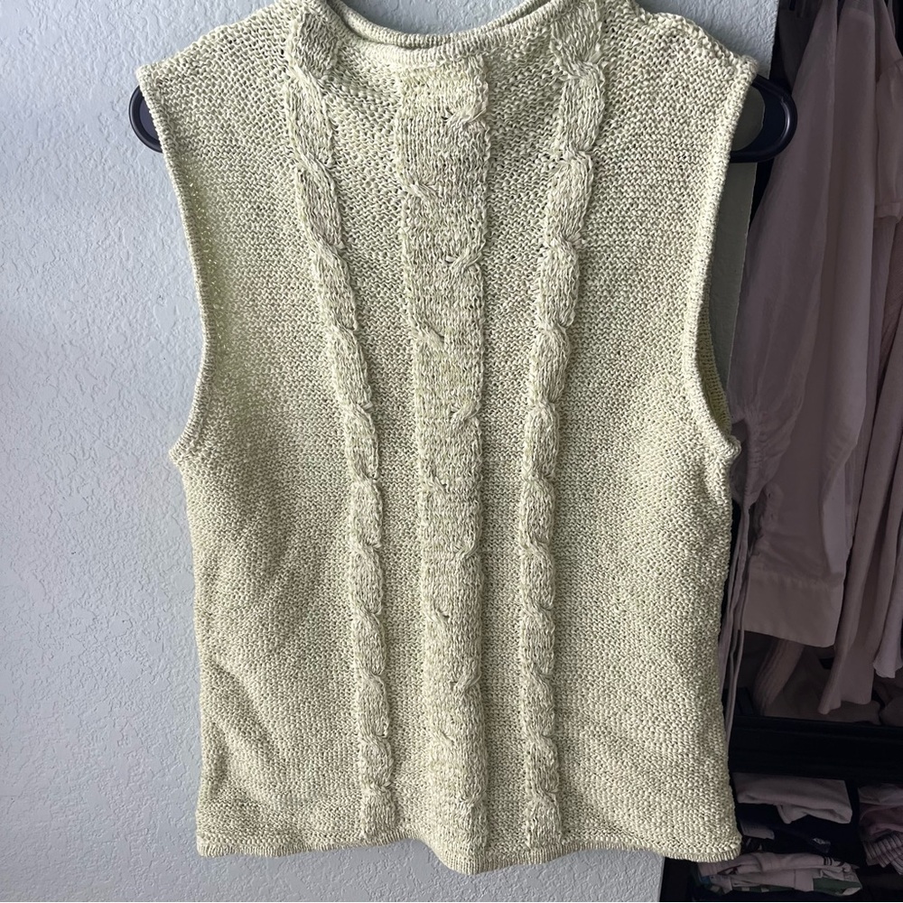 Vintage sweater high neck tank